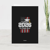 Carte Class of 2026 Graduation Fun Quote Distressed Flag (Dos)