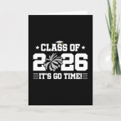 Carte Class of 2026 Gray Cheer Graduation It’s Go Time (Devant)