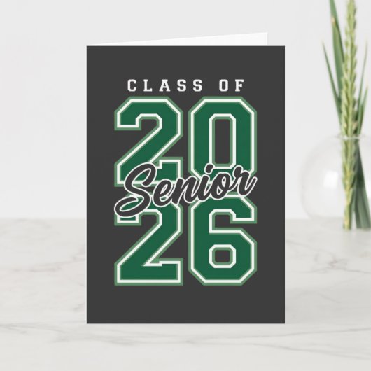 Carte Class of 2026 Senior Graduation Gift for Seniors (Devant)