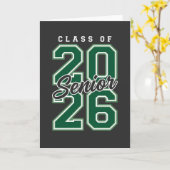 Carte Class of 2026 Senior Graduation Gift for Seniors (Fleur jaune)