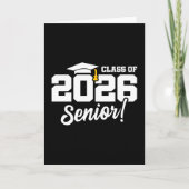 Carte Class of 2026 Senior Varsity Graduation Fun Quote (Devant)