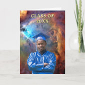 Carte Class of 20XX Custom Photo Orion Nebula Graduation (Devant)