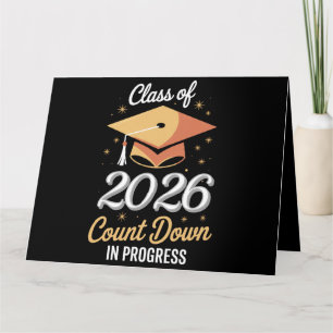 Carte Classe 2026 compte à rebours en cours Personnalisé
