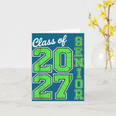 Carte Classe 2027 Senior 27 Haut (Fleur jaune)