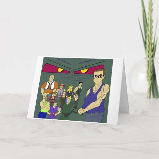 Carte classe anime café inspiré (Devant)