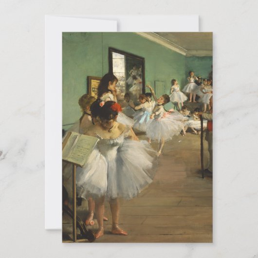 Carte Classe Danse | Edgar Degas (Devant)
