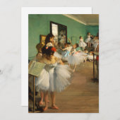 Carte Classe Danse | Edgar Degas (Devant / Derrière)