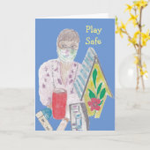Carte Classe d'art sécuritaire (Fleur jaune)