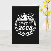 Carte classe de 2008 diplôme ou reunion design par (Fleur jaune)
