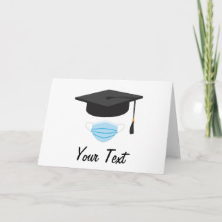 Carte Classe de 2020 Graduation - Casquette et visage