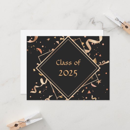 Carte Classe de 2025, (Devant/Arrière en situation)