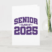 Carte Classe de 2025 Lycée Graduation Senior 2025 (Devant)