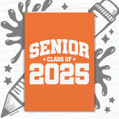 Carte Classe de 2025 Lycée Graduation Senior 2025