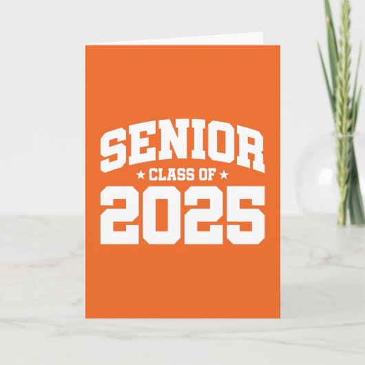 Carte Classe de 2025 Lycée Graduation Senior 2025 (Devant)