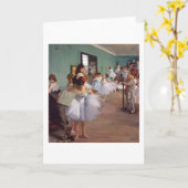 Carte Classe De Danse, Edgar Degas (Fleur jaune)