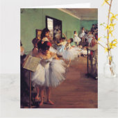 Carte Classe de danse par Edgar Degas (Fleur jaune)