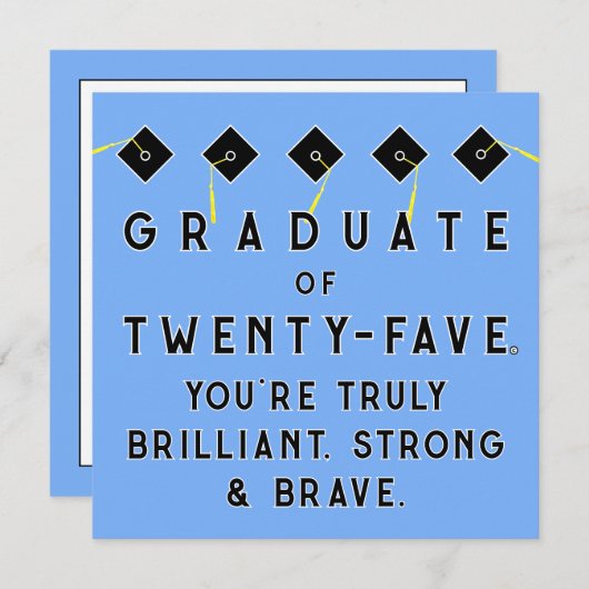 Carte Classe de diplôme créatif de 2025 (Devant / Derrière)