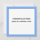 Carte Classe de diplôme créatif de 2025 (Dos)