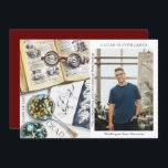 Carte Classe de fin d'études de 2022 Sciences De l'envir<br><div class="desc">Classe de graduation de 2022 Science De l'environnement Médicale Foresterie Agriculture Grad Photo Faire-part présente une aquarelle d'un milieu de travail biologiste qui comprend des lunettes, des livres, des boîtes de Pétri de laboratoire, des microbes, une pipette, des virus et plus encore. Le texte "Grad", votre qualification, votre nom, l'année...</div>