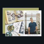Carte Classe de fin d'études de 2022 Sciences De l'envir<br><div class="desc">Classe de graduation de 2022 Science De l'environnement Médicale Foresterie Agriculture Grad Photo Faire-part présente une aquarelle d'un milieu de travail biologiste qui comprend des lunettes, des livres, des boîtes de Pétri de laboratoire, des microbes, une pipette, des virus et plus encore. Le texte "Grad", votre qualification, votre nom, l'année...</div>