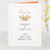 Carte Classe de fin d'études de 2025 (Fleur jaune)