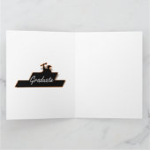 Carte Classe de finition Fancy Personnaliser Nom Floral  (Intérieur)