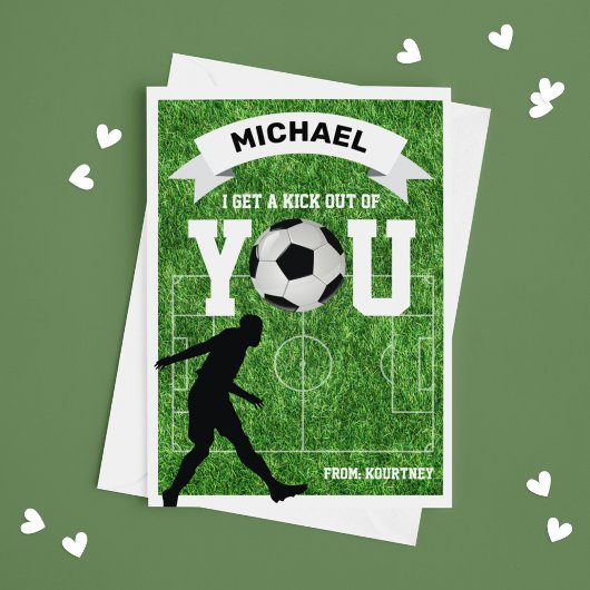 Carte Classe de football Enfants Valentine