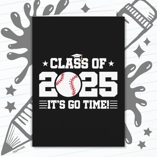 Carte Classe de Graduation du joueur de baseball de 2025