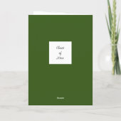 Carte Classe de Graduation verte de 2025 (Dos)