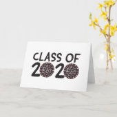 Carte Classe de l'année 2020 Coronavirus (Fleur jaune)