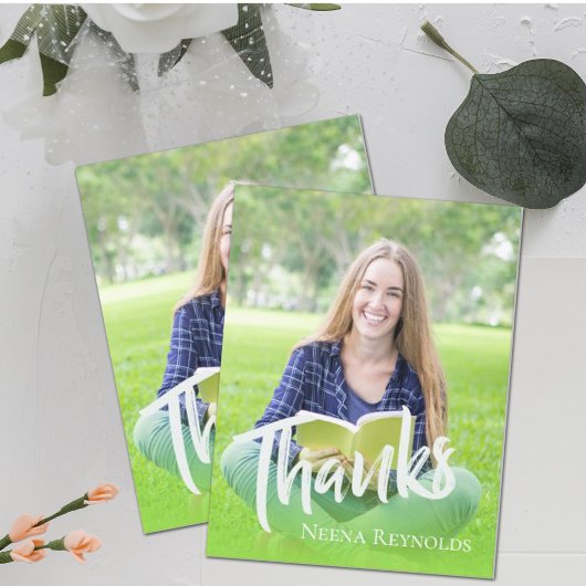 Carte Classe de Merci de graduation en typographie 2024