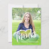 Carte Classe de Merci de graduation en typographie 2024 (Devant)