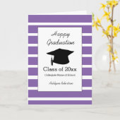 Carte Classe de pourpre rayée de 2025 (Fleur jaune)