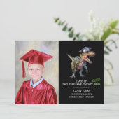 Carte Classe de rugissement de 2024 Dinosaur Graduation (Debout devant)