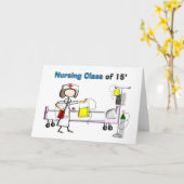 Carte Classe de soins infirmiers de 2015 (Fleur jaune)