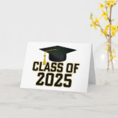 Carte Classe de Varsity Letterman de 2025 (Fleur jaune)