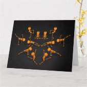 Carte Classe de Yoga d'Halloween (Fleur jaune)