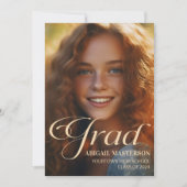 Carte Classe élégante de 2024 - Diplôme Photo (Devant)