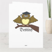 Carte Classe Grad Fancy Personnaliser Nom Papillon flora (Dos)