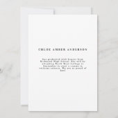 Carte Classe moderne de 2019 de graduation photo faire-p (Dos)