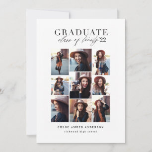 Carte Classe moderne de 2019 de graduation photo faire-p