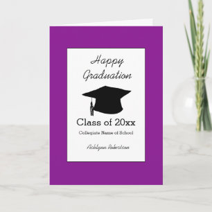 Carte Classe pourpre de 2023 Graduation