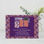 Carte Classe pourpre et orange de 2025 (Debout devant)