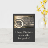 Carte Classic Antique Car Anniversaire Note Card (Fleur jaune)