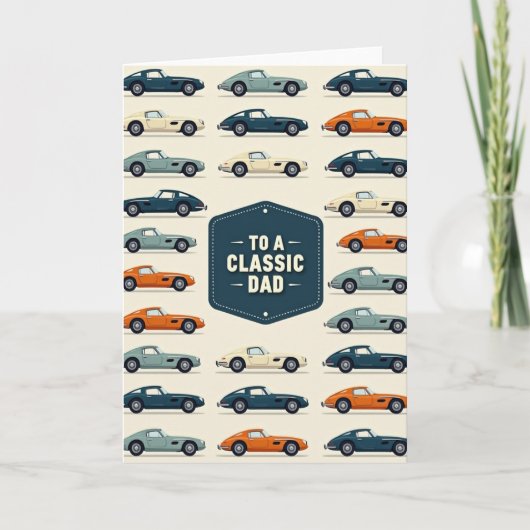 Carte Classic Auto Dads Day Card (Devant)