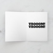 CARTE CLASSIC CAR FUNNY BIRTHDAY CARD (Intérieur)