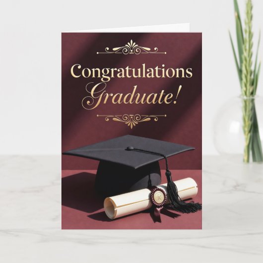 Carte Classic Graduation Ceremony Theme (Devant)