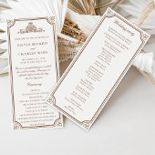 Carte Classic Monorgam Brown Ecru Mariage Crest Programm