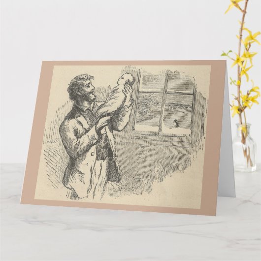 Carte Classic New Baby Greeting Card (Fleur jaune)