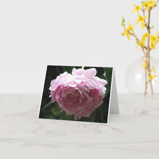 Carte Classic Pink Peony Note Cards (Fleur jaune)